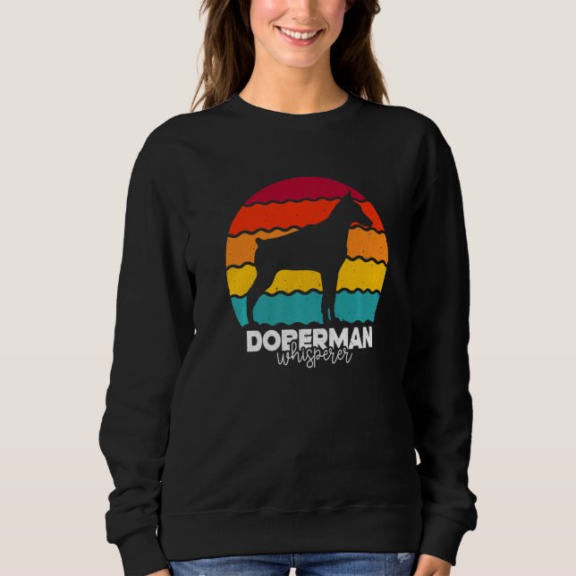 Moletom Doberman Intérprete Retro Vintage Premium (Frente)