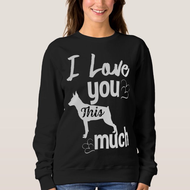 Moletom Doberman Mãe Doberman Pai Doberman Lovers (Frente)