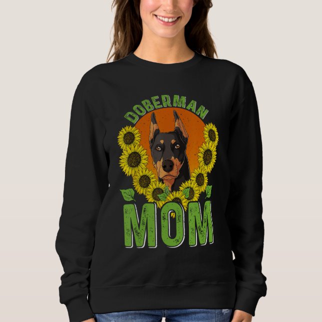 Moletom Doberman Mom Dog   Dog Mom Dog Owner Doberman   (Frente)