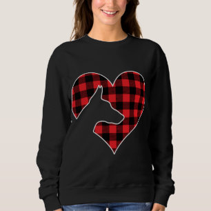 Moletom Doberman Pinscher Dog Felry Christmas Buffalo Plai