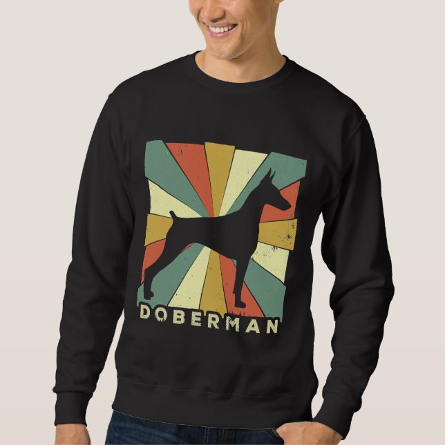 Moletom Doberman Pinscher Dog Lover Retro Vintage (Frente)
