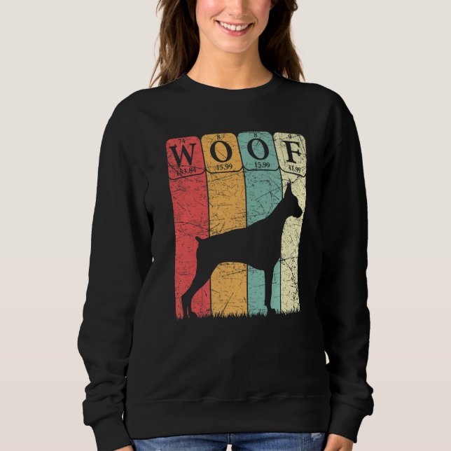 Moletom Doberman Pinscher Dog Periodic Table Elements Dog  (Frente)