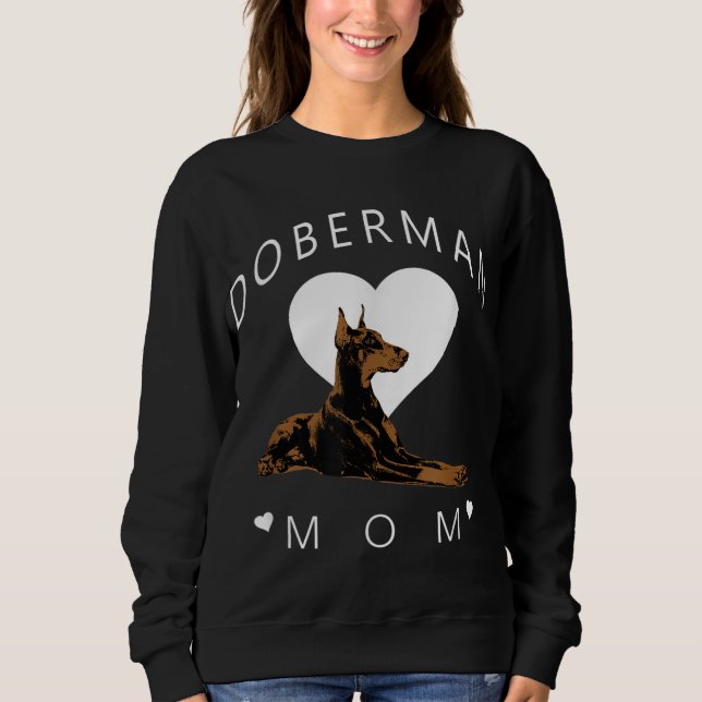 Moletom Doberman Pinscher Mãe Womens (Frente)