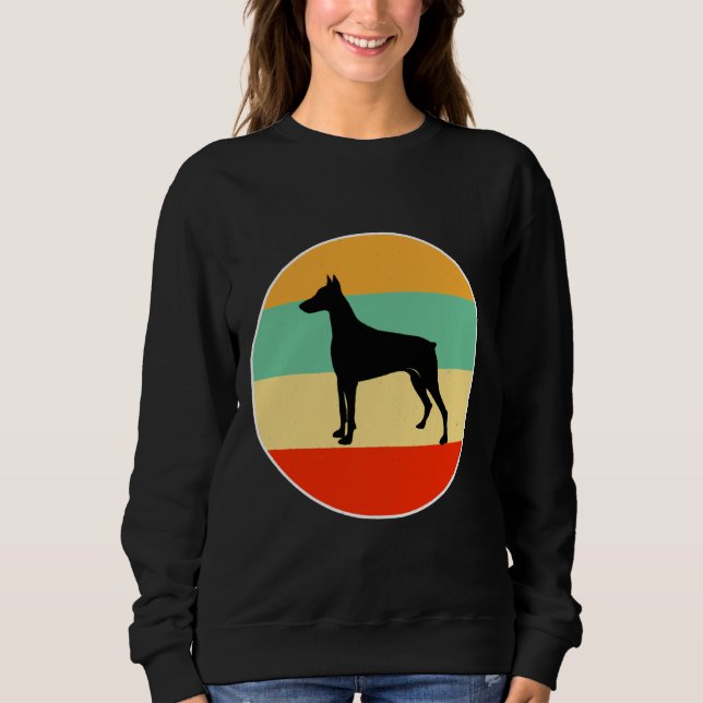 Moletom Doberman Pinscher Para Mãe De Cachorro Mãe (Frente)