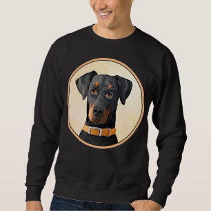 Moletom Doberman Pinscher Pintura Original Descortada