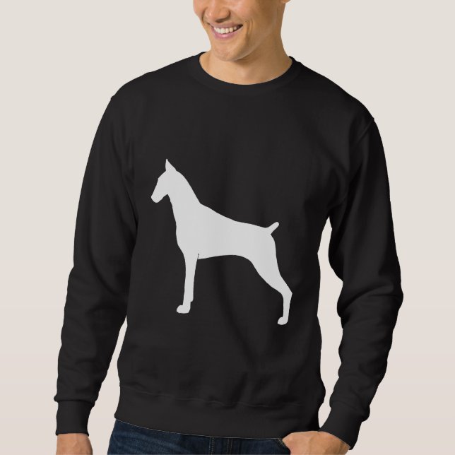 Moletom Doberman Pinscher Silhouette S 204 (Frente)