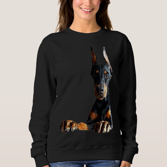 Moletom Doberman Puppy Dog Black And Tan (Frente)