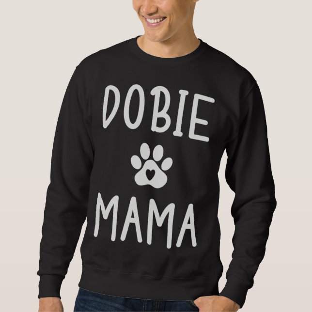 Moletom Dobie Mama Womens Doberman Dog  Mom (Frente)