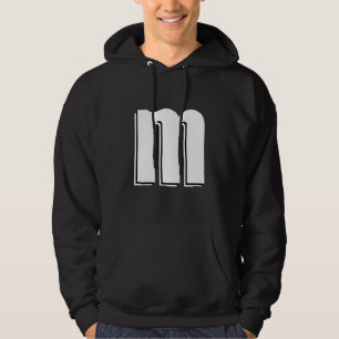Moletom Doce De Chocolate Letra M Halloween Equipes Grupos