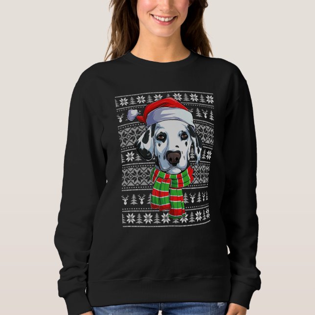 Moletom Doce Feio de Natal Dalmaciano Dal Xmas Dal (Frente)