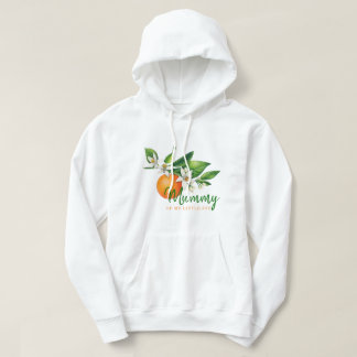 Moletom Doce Mamãe Citrus Para Ser Bebê Chuveiro Capuz Bra
