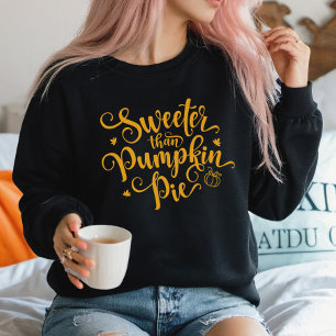 Moletom Doce Que Pumpkin Pie Fall Vibes Ação de Graças