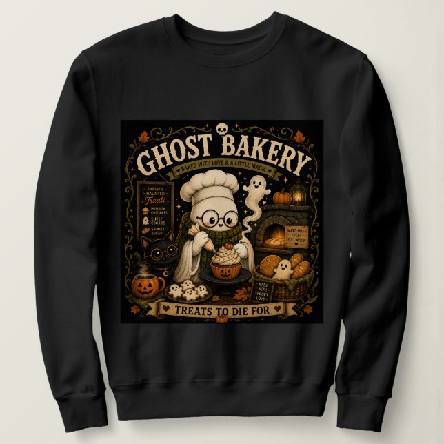 Moletom Doceria Fantasma Guloseimas Para Morrer De Amor Ha (Frente do Design)