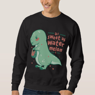 Moletom Doces Tyrannosaurus Rex Watermelon Cartoon Cute Di