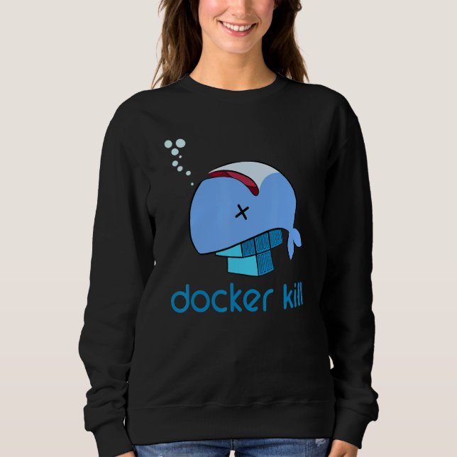 Moletom Docker Container Linux Devops Programação Codifica (Frente)