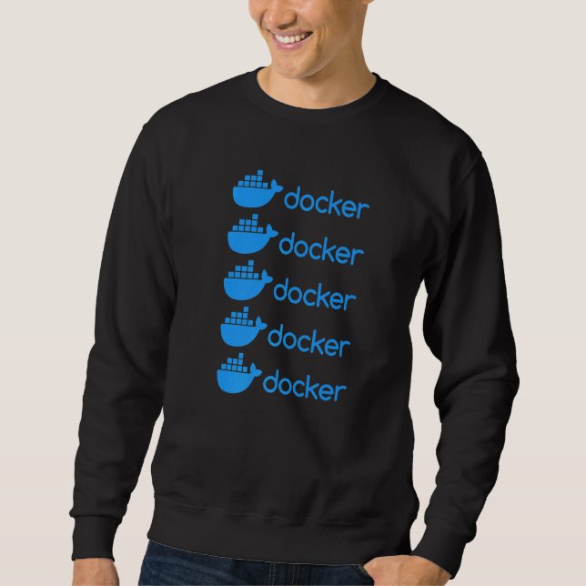 Moletom Docker Engine  Programming Coding Software Develop (Frente)