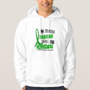 Moletom Doença renal eu visto o verde para minha filha 37