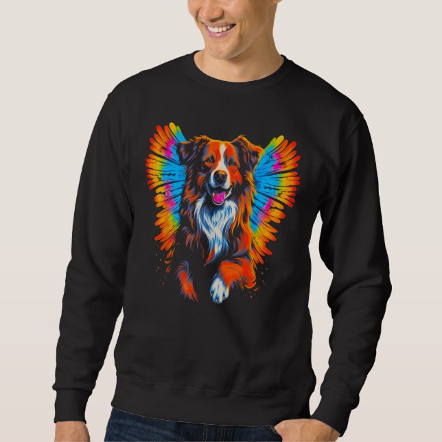 Moletom Dog Australian Shepherd Angel Wings (Frente)