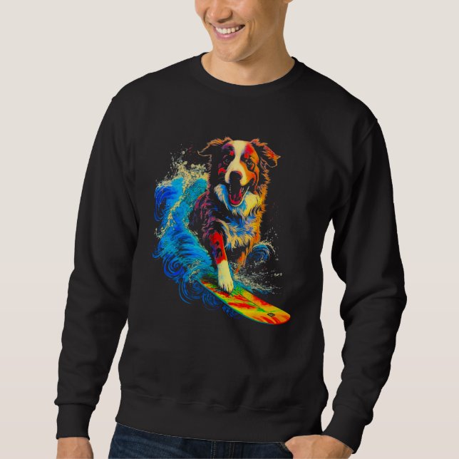 Moletom Dog Australian Shepherd Surfer (Frente)