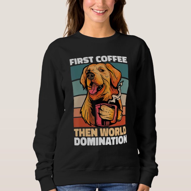 Moletom Dog Breed Coffee  Golden Retriever (Frente)