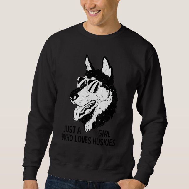 Moletom Dog Breed Love Girl Lover Siberian Husky (Frente)