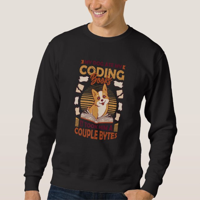 Moletom Dog Bytes Code Computer Joke Programming  1 (Frente)