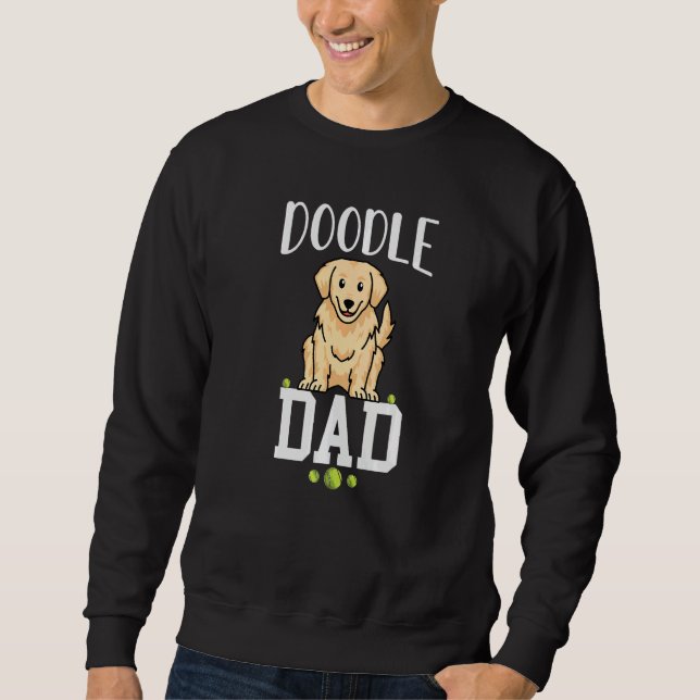 Moletom dog dad golden doodle best golden retriever dad ev (Frente)