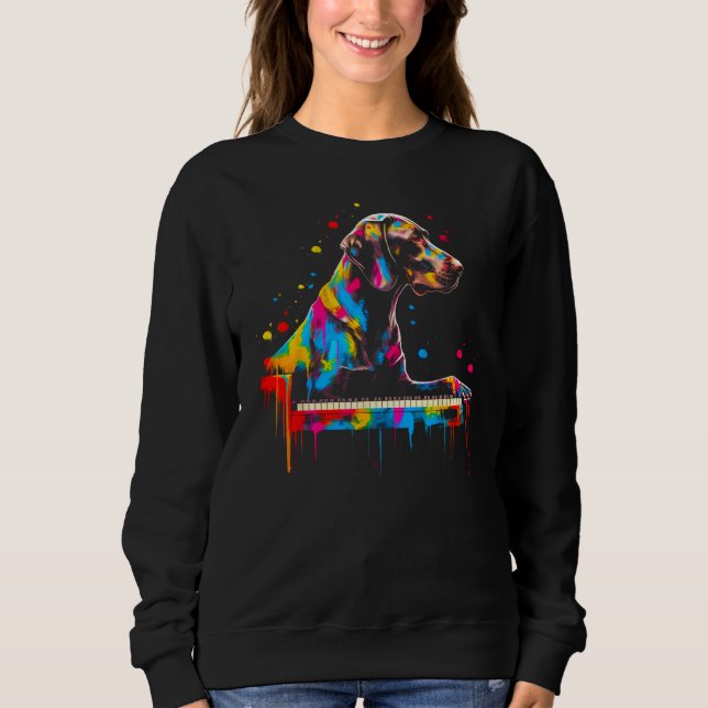 Moletom Dog German Shorthaired Pointer Piano (Frente)