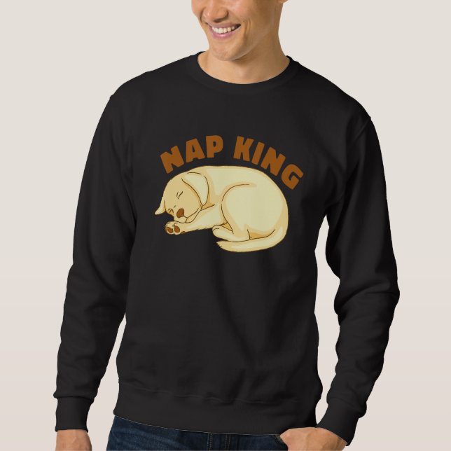 Moletom Dog Golden Retriever Nap Sleeping Sleep Pajama Nig (Frente)