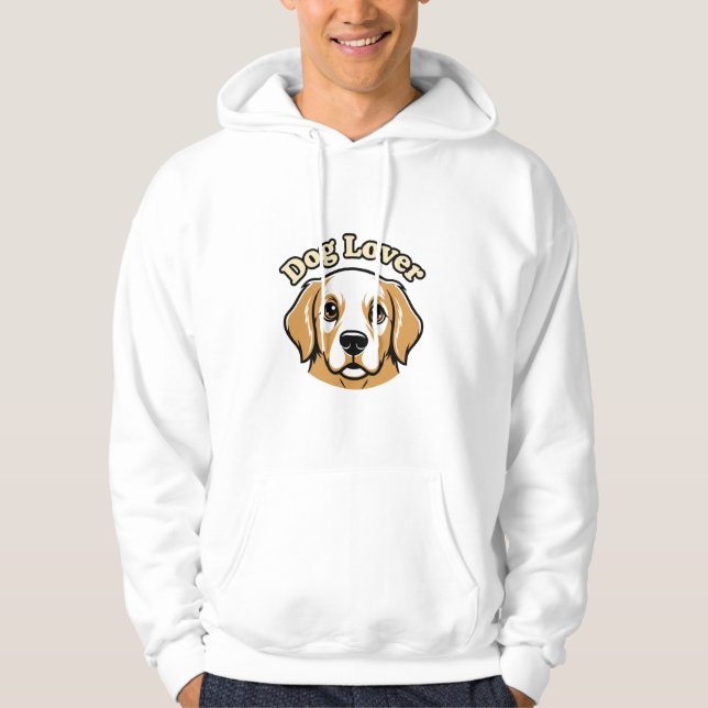 Moletom Dog Lover Cute Golden Retriever Hoodie - Cozy Pet  (Frente)
