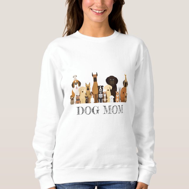 Moletom Dog Mom Shirt Doggy Friend Pet AnimalT-Shirt (Frente)
