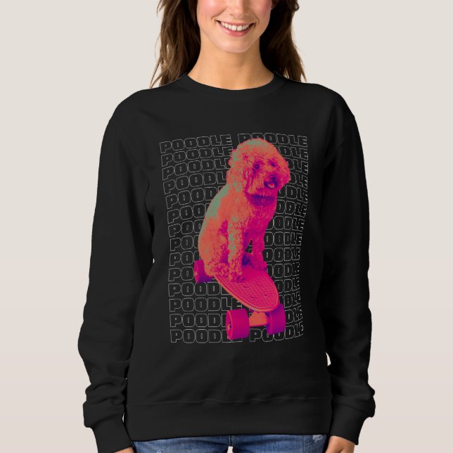 Moletom Dog  Poodle Women's Poodle Men's (Frente)