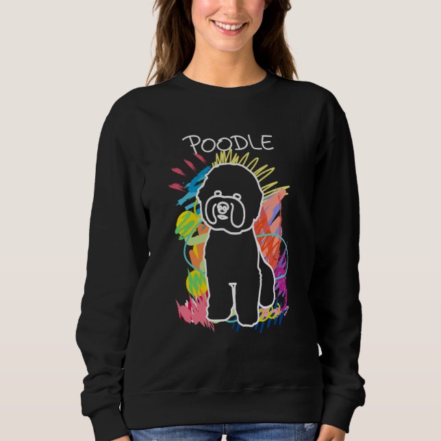Moletom Dog  Poodle Women's Poodle Men's  3 (Frente)