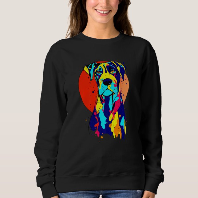Moletom Dogbreed Great Dane Pop Colorful (Frente)