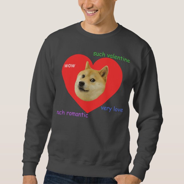 Moletom Doge muito do dia dos namorados amor muito tais (Frente)