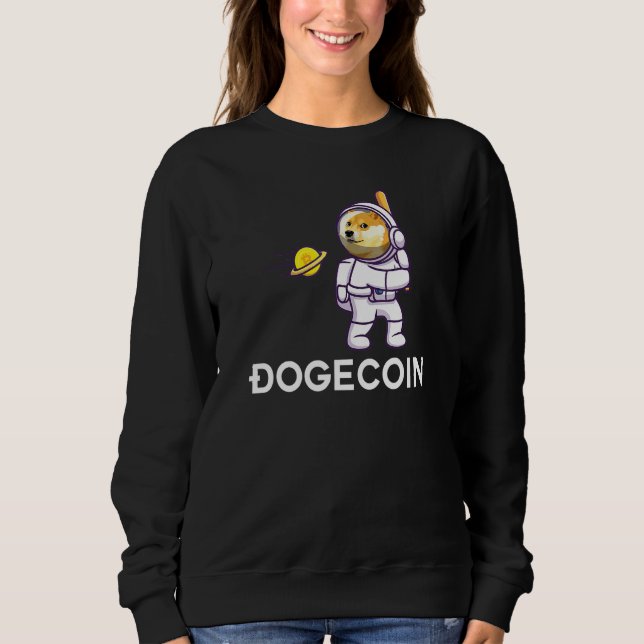 Moletom Dogecoina - Cães Para O Memória Cripto Da Lua (Frente)