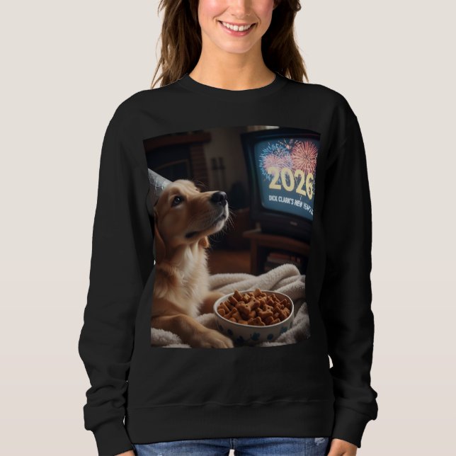 Moletom Dogs like new years too Woman's Sweat Shirt (Frente)