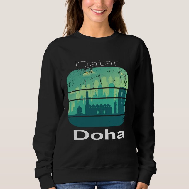 Moletom Doha, Qatar Souvenir I Love Doha Qatar (Frente)
