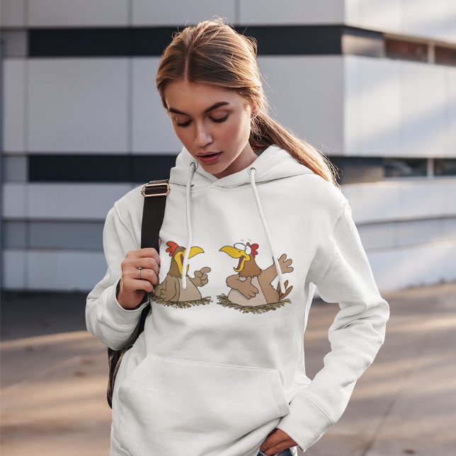 Moletom Dois Chickens Hoodie Falantes (Criador carregado)
