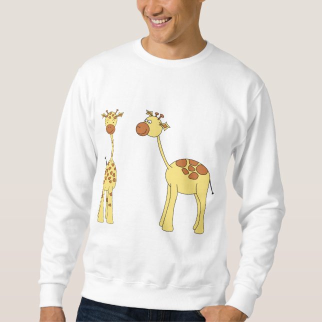 Moletom Dois girafas. Desenhos animados (Frente)