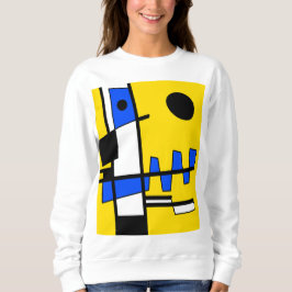 Moletom Dois Lados Da Etnia Amarelo Azul Branco