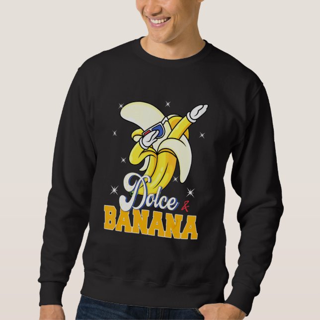 Moletom Dolce Banana Dabbing Bananas Vegan Veggie (Frente)