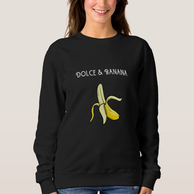 Moletom Dolce legal e Fruta de bananas 1 (Frente)