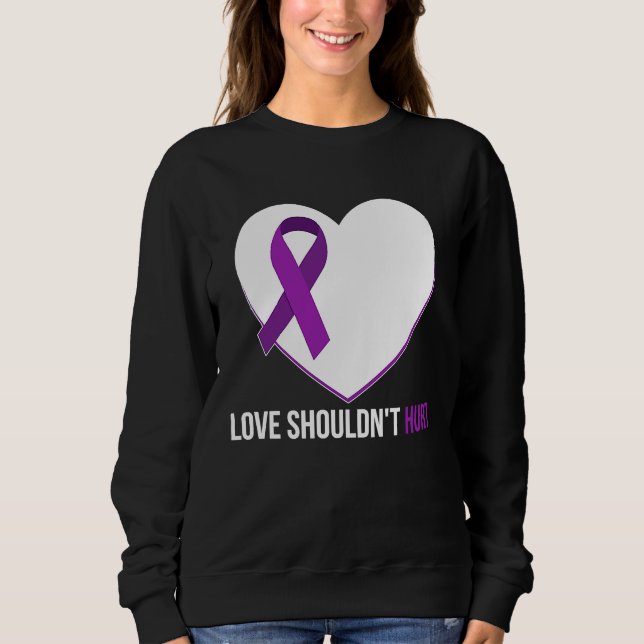 Moletom Domestic Violence Awareness Survivor  Heart (Frente)
