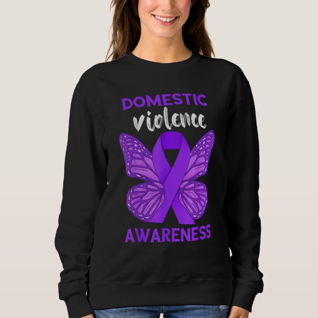 Moletom Domestic Violence Awareness World Narcissistic Abu (Frente)