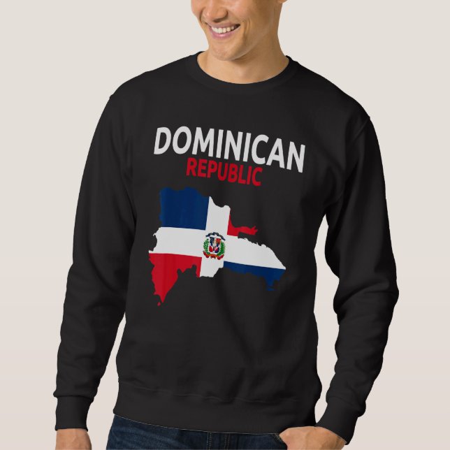 Moletom Dominican Republic Flag Idea For Men & Dominican F (Frente)