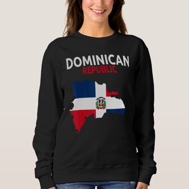 Moletom Dominican Republic Flag Idea For Men & Dominican F (Frente)