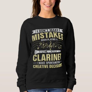 Moletom Don t Make Mistakes Playing a Clarinet Creative De