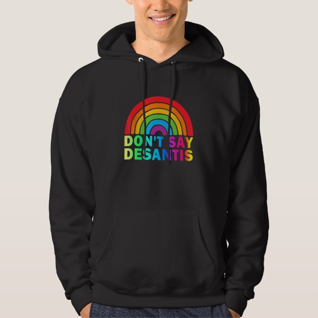 Moletom Don t Say DeSantis Florida Say Gay LGBTQ Pride Ant (Frente)