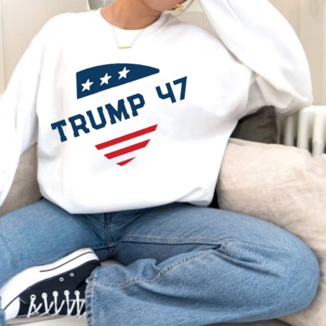 Moletom Donal Trump 47 Distressed Sweatshirt patriot (Criador carregado)